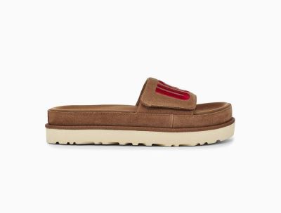 UGG Laton Slides for Womens - Chestnut/Brown India